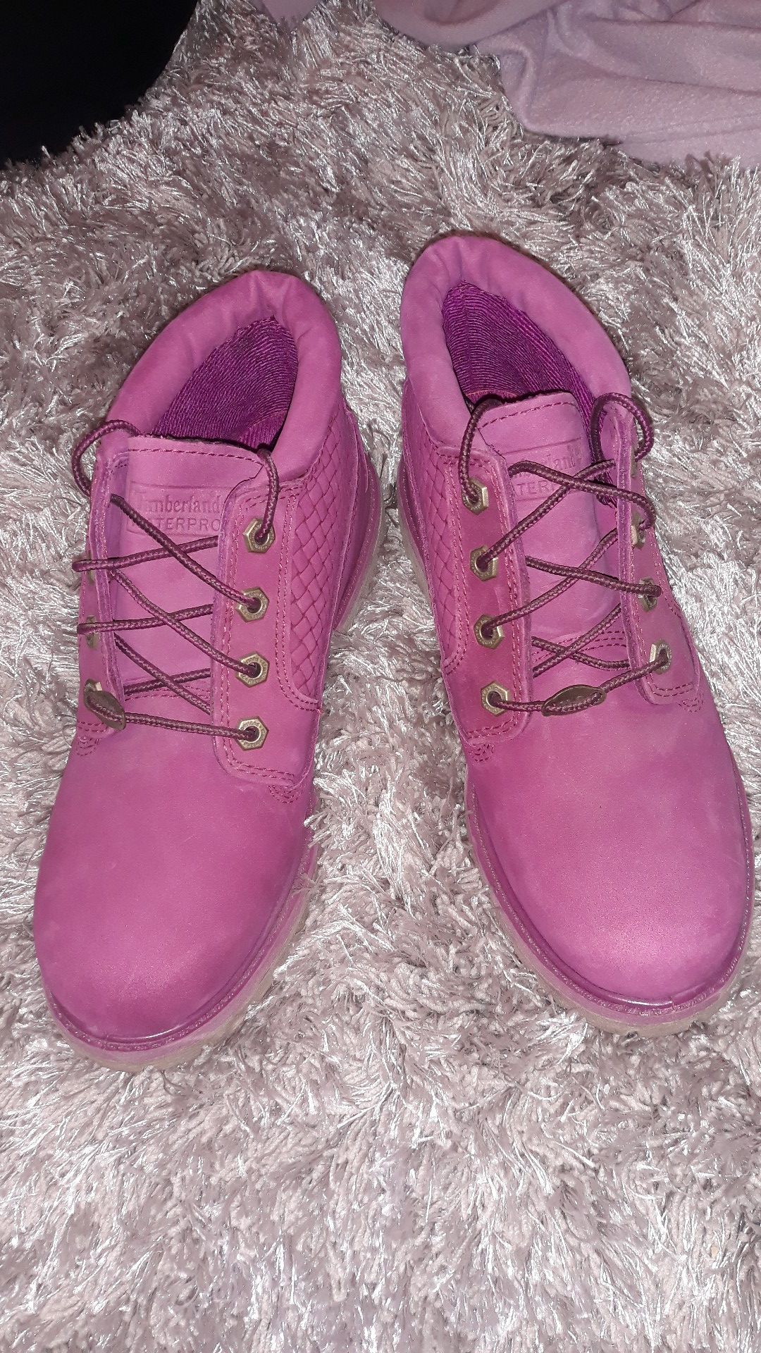 Timberland Nellie Waterproof Chukka Boots Pink- Womens