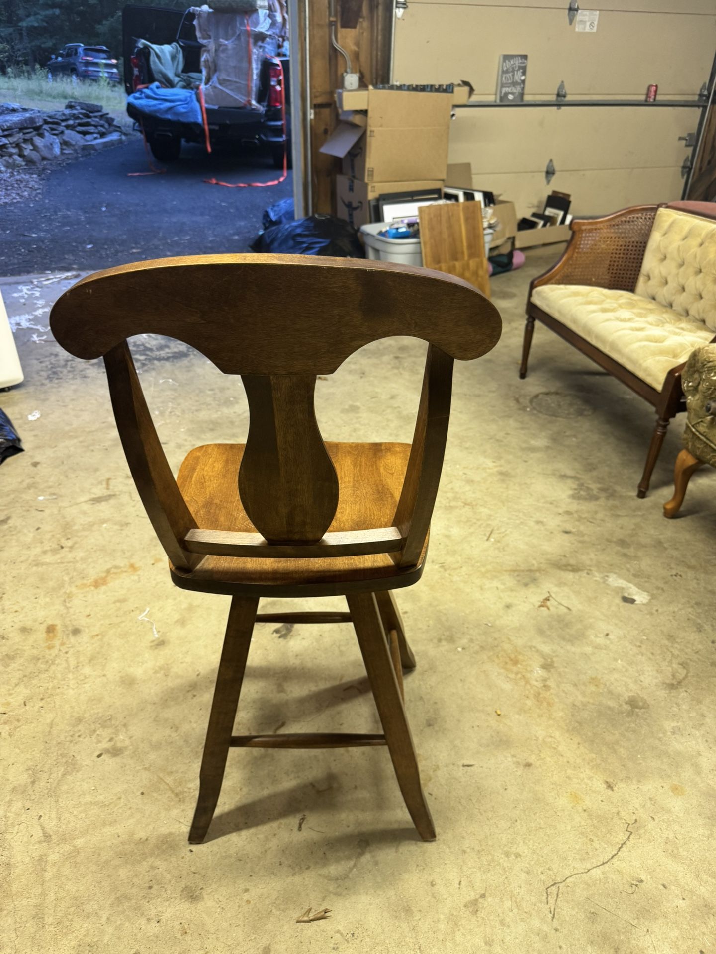 Vintage Solid Wood Bar Chair