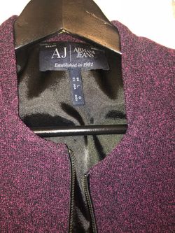 ARMANI JEANS DARK PURPLE BLAZER JACKET