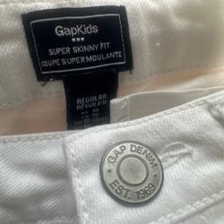 GapKids White Super Skinny Jeans Size 10