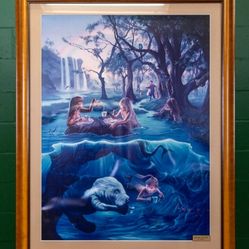 Mermaid Tea Party by Jim Warren - Framed Print - Delivery Available