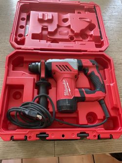 Milwaukee Corded SDS Rotary Hammer Drill with Case one and 1/8 SDS plus