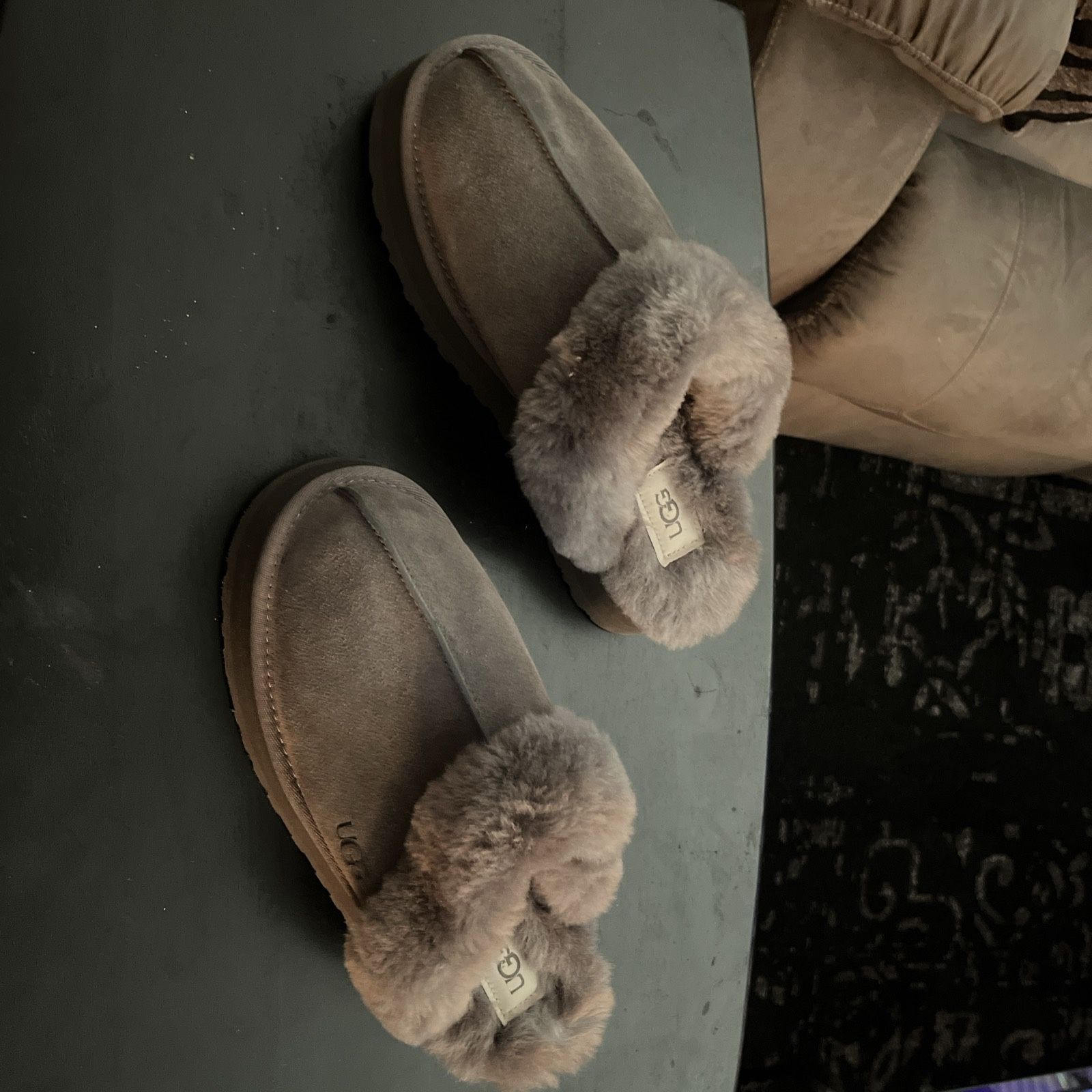Uggs Soft Disquette Platform Slippers Size9