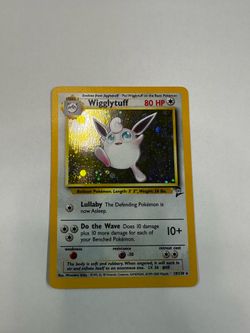 Wigglytuff 19/130 Pokemon TCG Base Set 2 Holo Foil Rare Card LP-MP