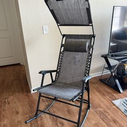 Zero Gravity Rocking Recliner w/ Canopy – Excellent Condition – $60