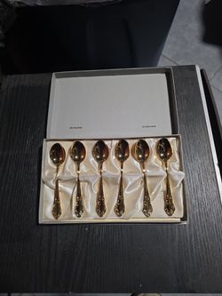 Gold plated spoons