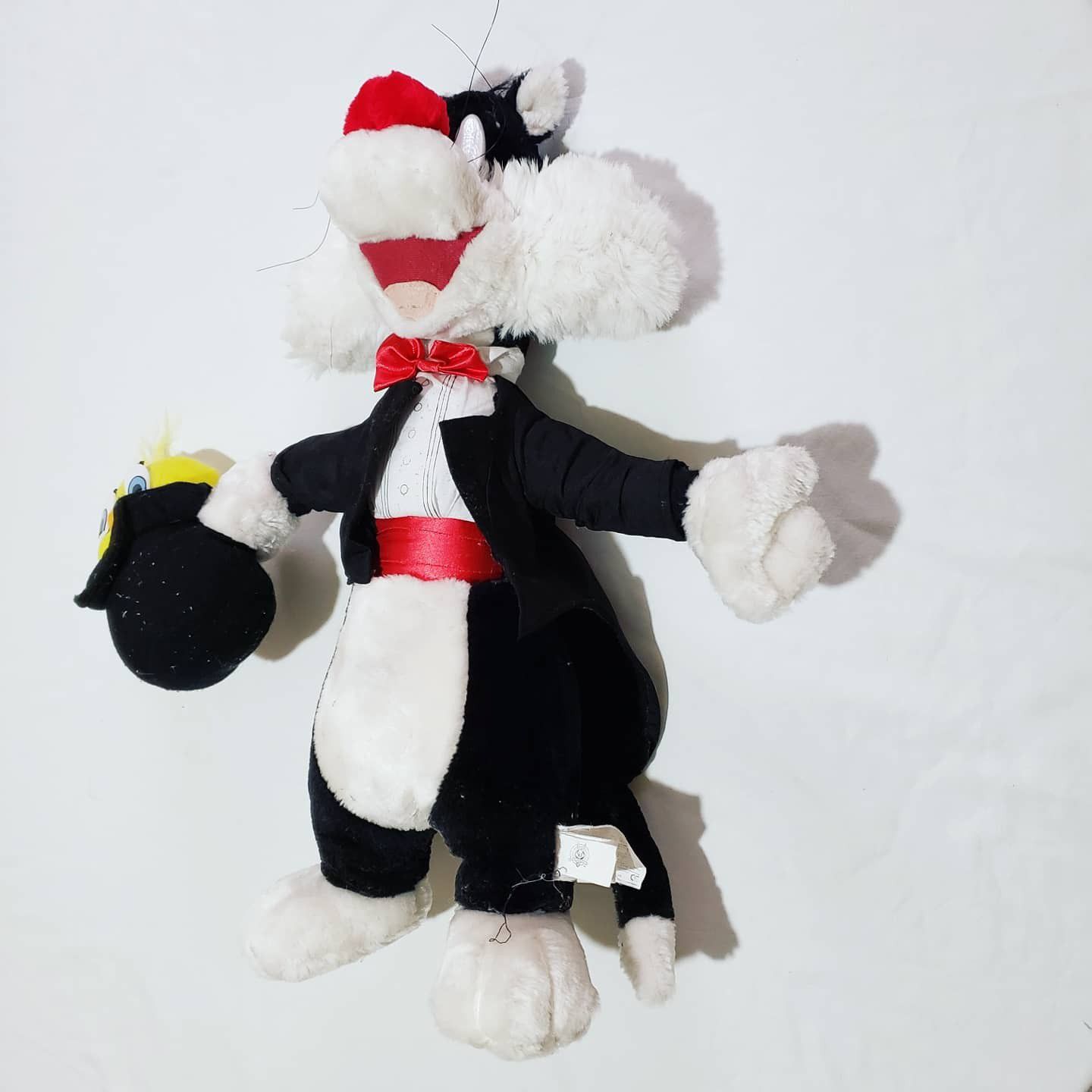 Sylvester Cat Magician with Tweety Bird in Hat Collectible Plush Toy