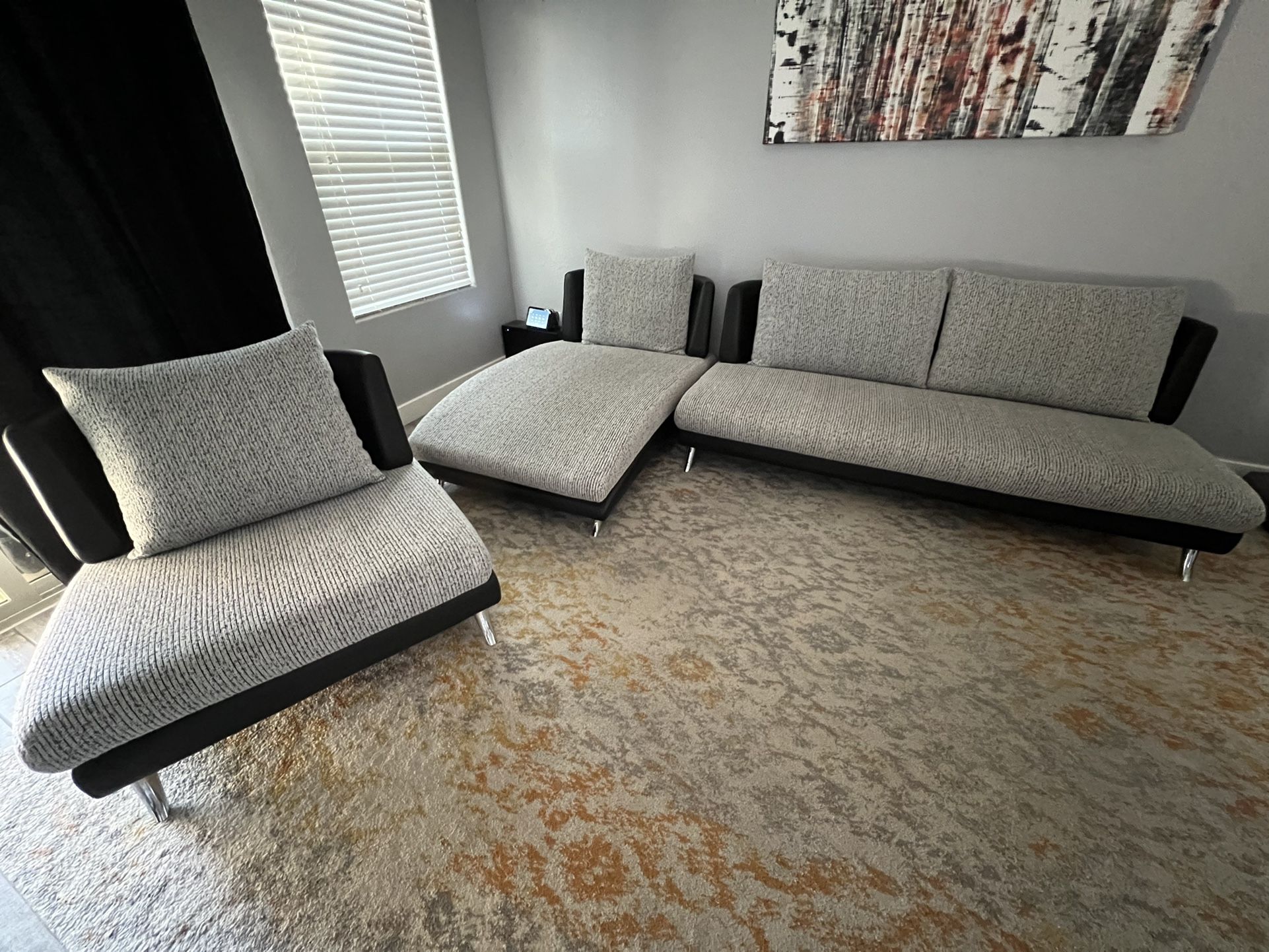 Sofa, Chaise, and Chair Set