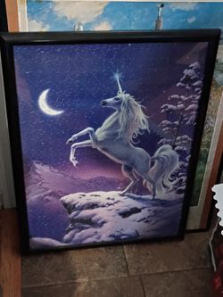 Unicorn Puzzle In Plastic Frame 