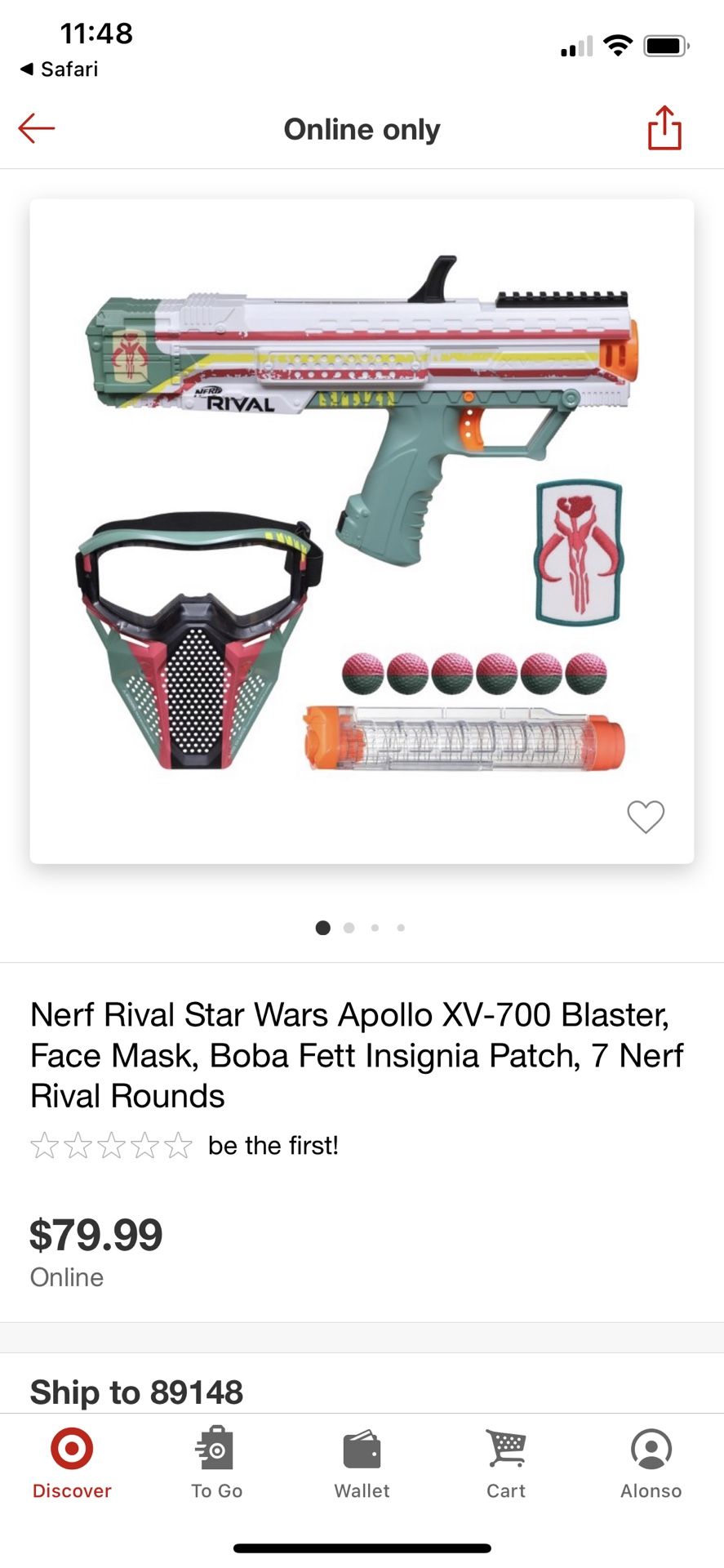 NERF Rival Star Wars Apollo XV-700 Blaster