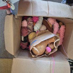 Yarn ' Box of Acrylic yarn