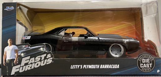 Jada Fast & Furious Letty's Plymouth Barracuda Die Cast