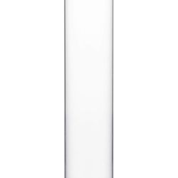 Set Of 12 Clear Hurricane Glass Chimneys For Candles