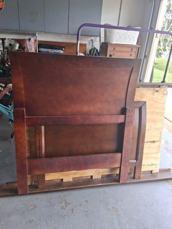 Wooden Frame Comes With Matress