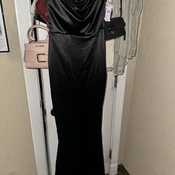 Long formal black dress