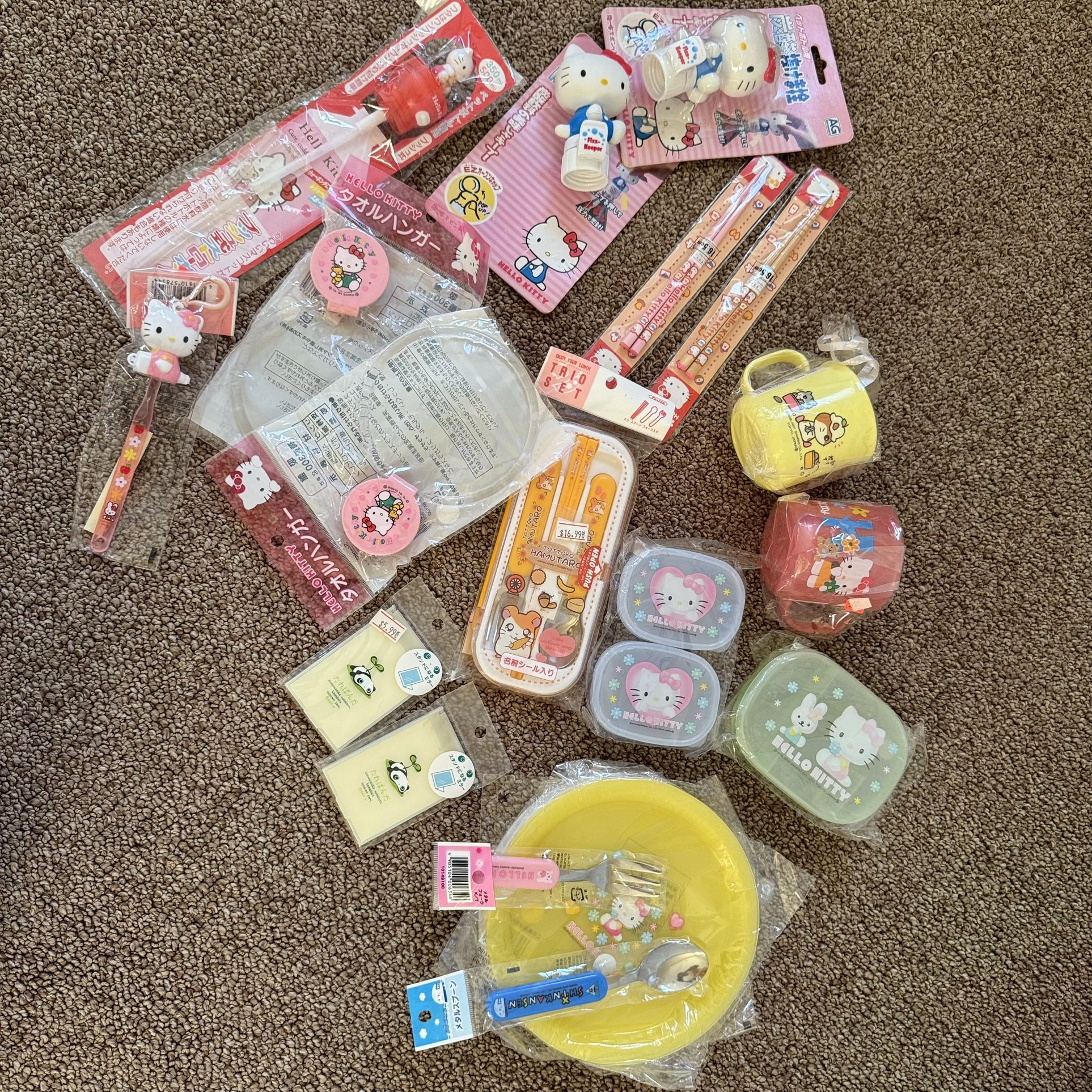 Various Hello Kitty Items And More.