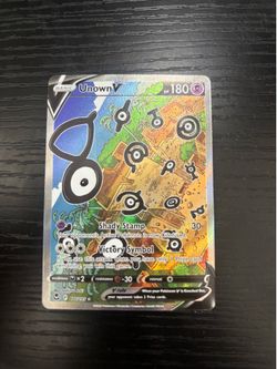 UNOWN V Pokemon card