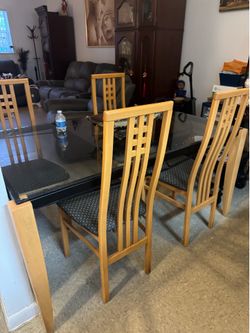 Table and 4 chairs
