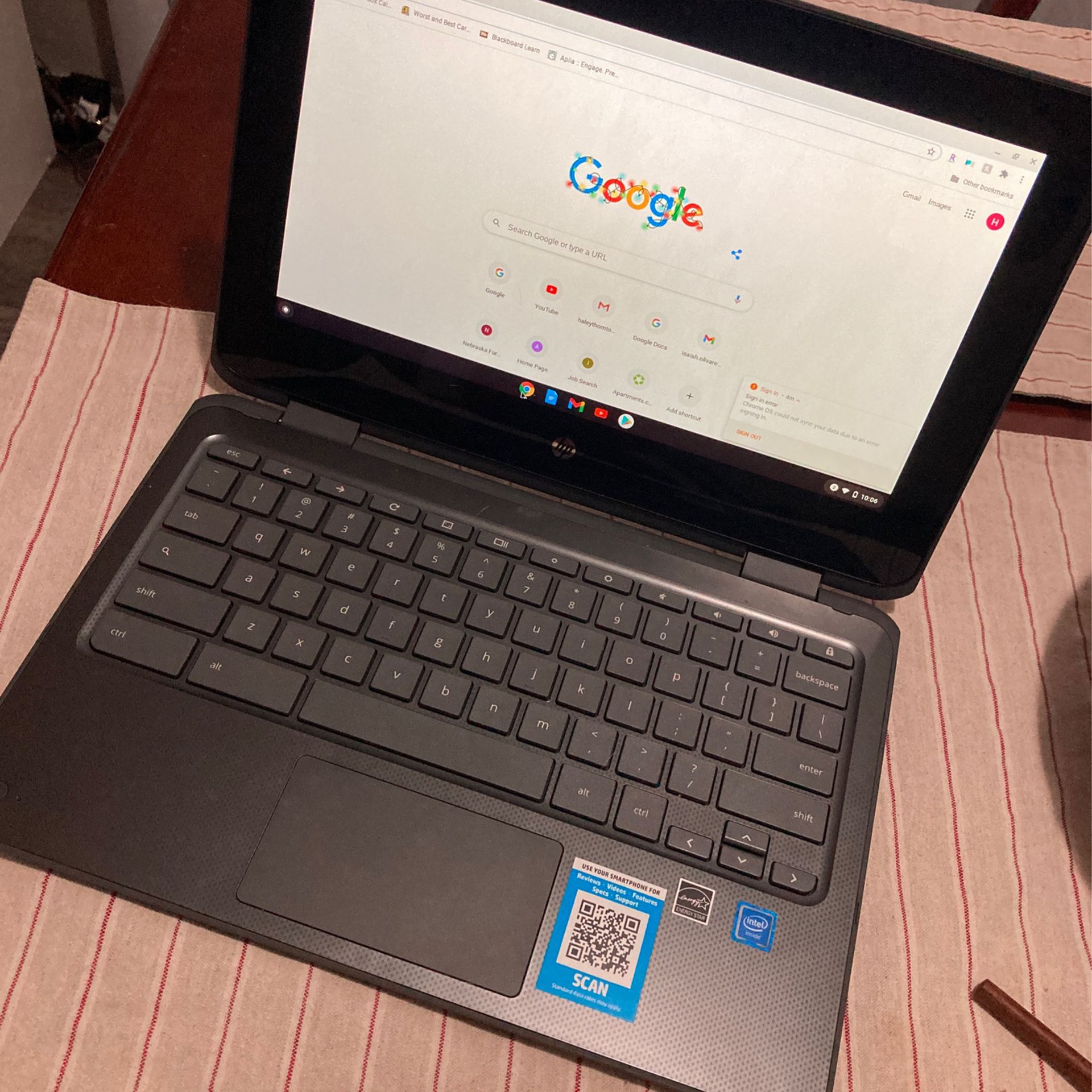 Chromebook X360 11.6” Laptop