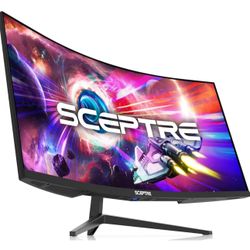 Sceptre 34" Curved WQHD Ultra wide Monitor 