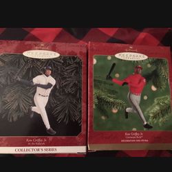 Ken Griffey Jr Seattle Mariners Cincinnati reds baseball Christmas ornaments home decor