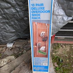 BRADLEES Vintage Metal Wire Overdoor Hanging Shoe Rack
