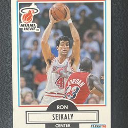 Michael Jordan Card With Ron Seikaly Error Card Rare!