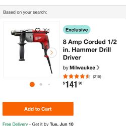 Milwaukee Hammer Drill