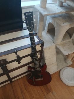Harley Benton DC Jr left handed red