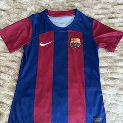 Barcelona Girls/Womens Jersey Size M (92026- Located Near Police & Fire HQ)