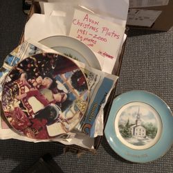 21 Avon Christmas Plates  1981to 2000 
