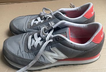 New Balance 501 Size 8 White/Grey/Orange Casual Shoes Sneakers WL501GO