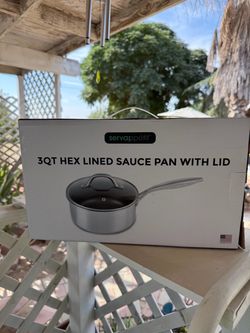 Servappétit 3Qt Hex Lined Sauce Pan with Lid