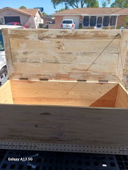 Hand made wooden trunks