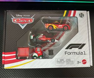 Disney Pixar Cars X Formula 1 Diecast Cars 1:55 Scale 3 Pack