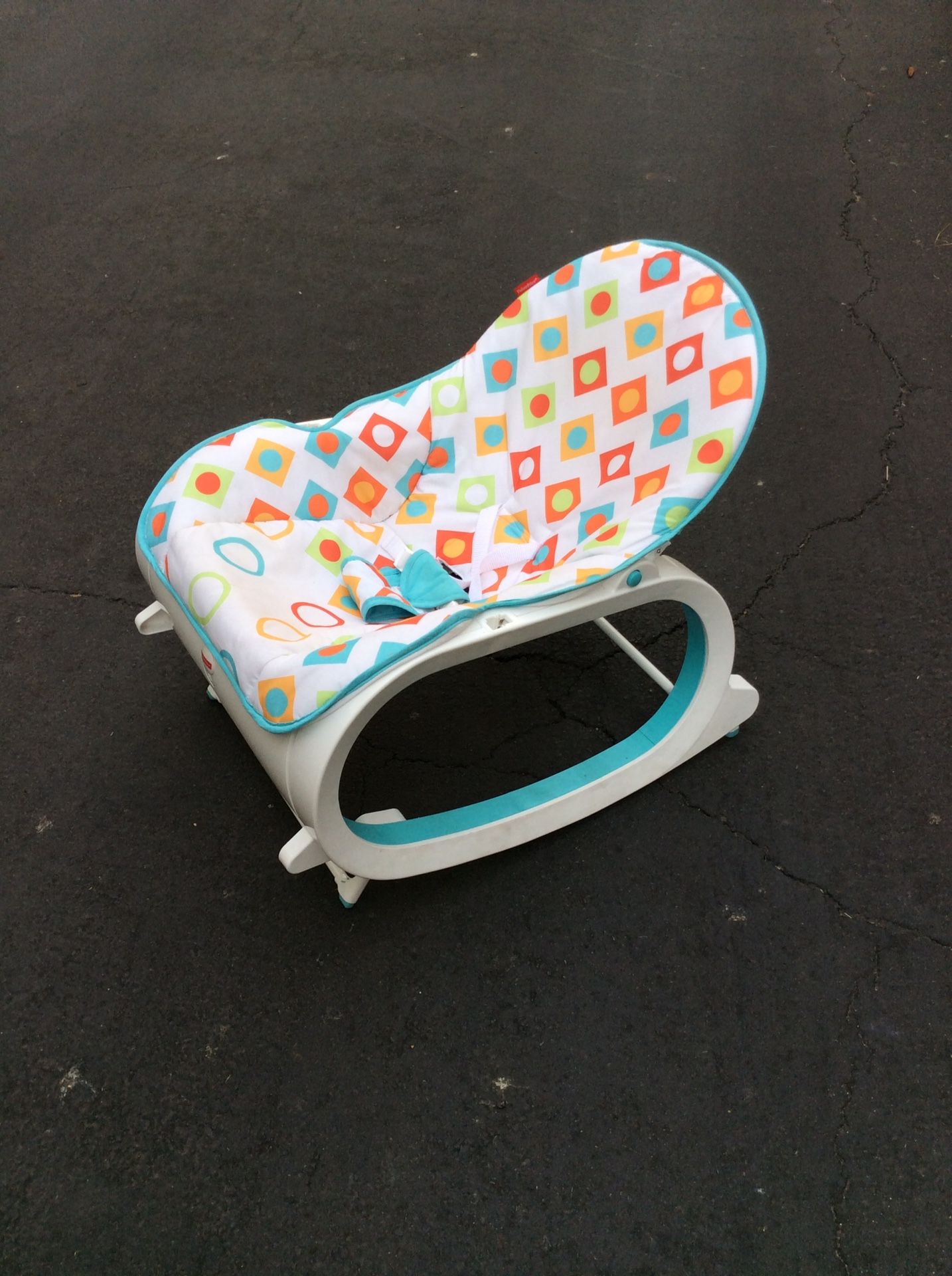 Baby rocking chair with toys