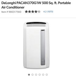 Portable Air Conditioner DeLonghi PACAN370G1W