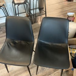 Armen Living Monte Mid Century Dining Accent Chairs