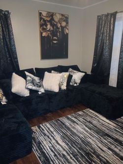 Black cloud couch