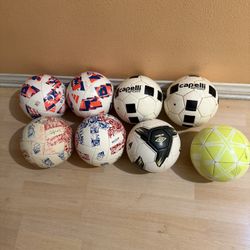  8 Used Soccer Balls Size 4 Good Condition All 8 Balls For $40