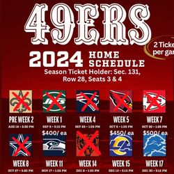 49ers 2024-25 Tickets
