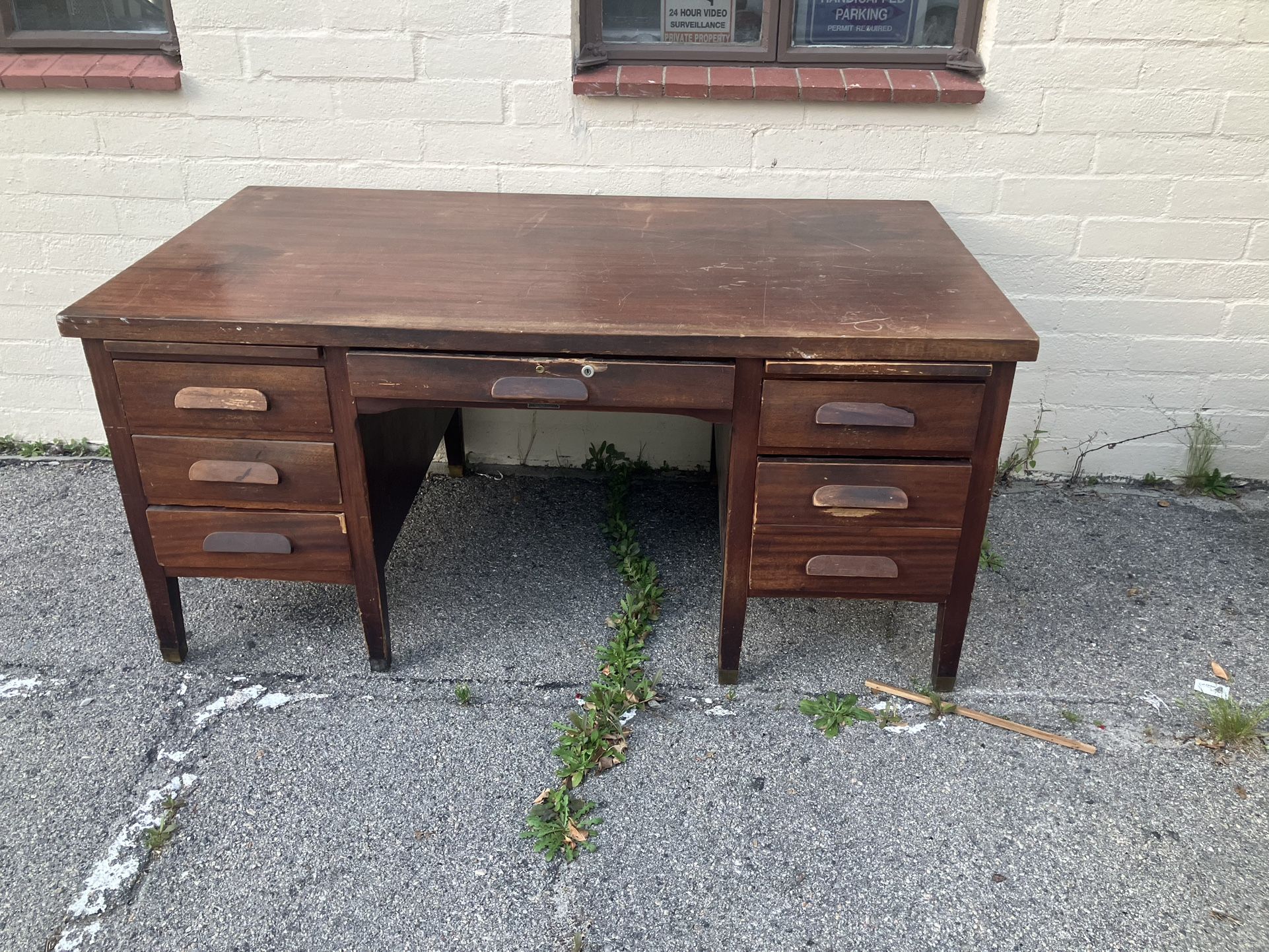Solid Wood Antique Desk