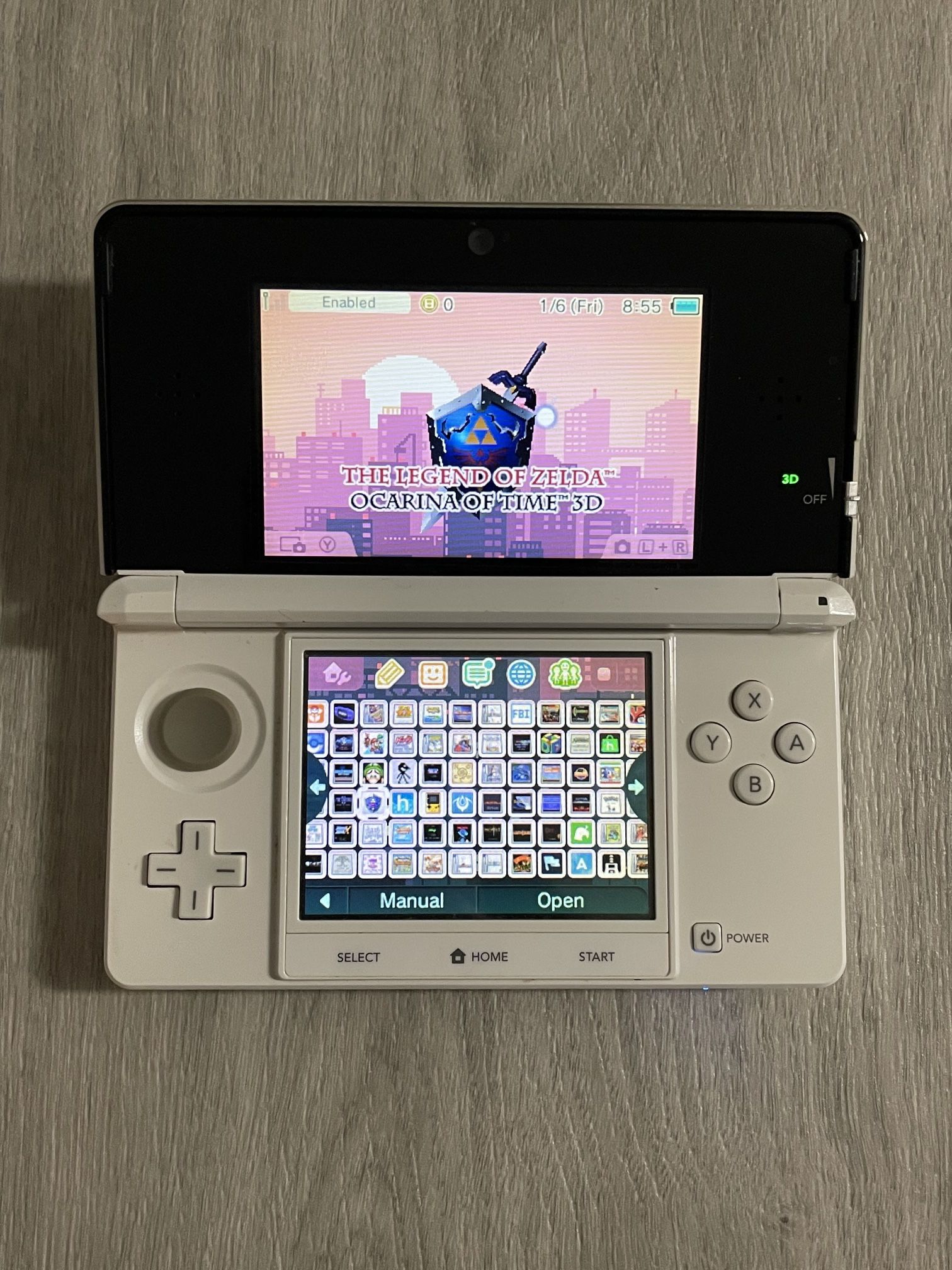 Nintendo 3DS Console With Games And Charger
