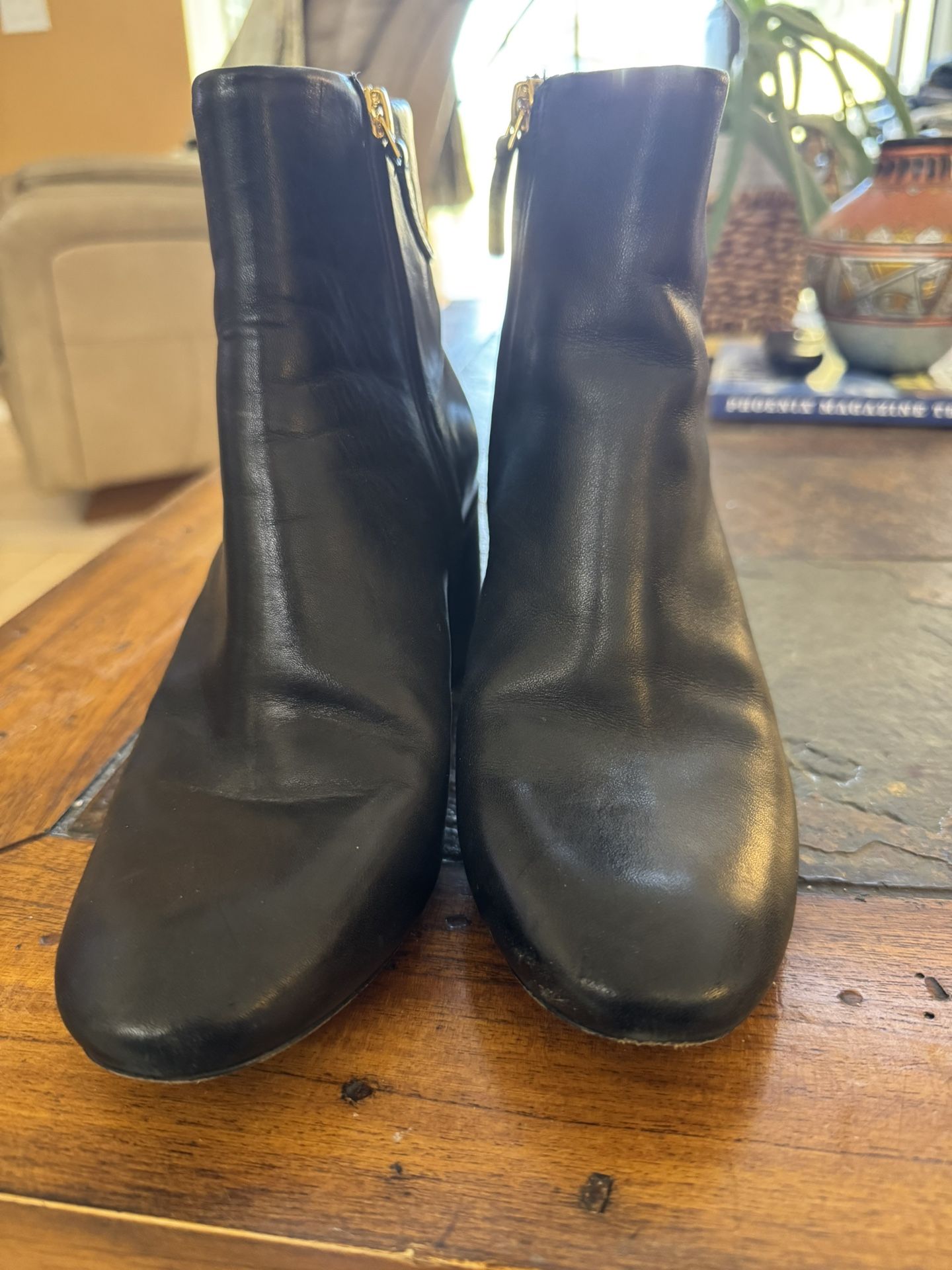 Tory Burch Black Leather Women’s Booties