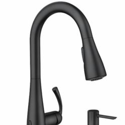 MOEN Essie Touchless Single-Handle Pull-Down Sprayer Kitchen Faucet with MotionSense Wave and Power Clean in Matte Black