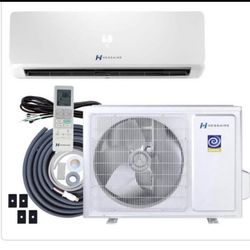 Hessaire DIY 22.5 SEER2 18,000 BTU WiFi 1.5-Ton Ductless Mini Split Air Conditioner, Heat Pump, Variable Speed Inverter-208V/230V