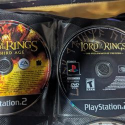 Two Lord Of The Rings Games For PS2