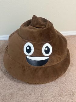 Large Poop Emoji Bean Bag Chair – Soft Plush – Gomoji