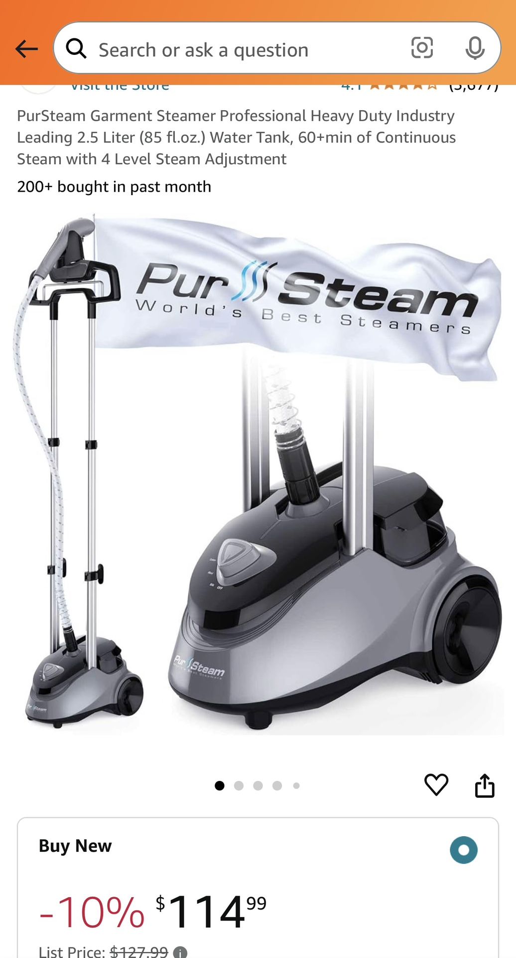 Pur Steam Fabric Steamer