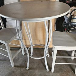 High Table With 2 Chairs